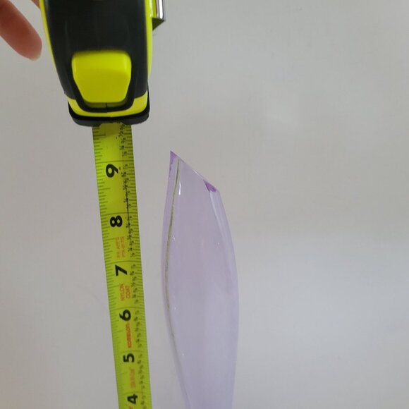 Handblown Czech Bohemian Neodymiim Alexandrite Purple Glass Vase Elegant  9" - Picture 8 of 8